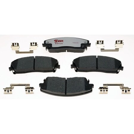 R/M Brakes BRAKE PADS OEM OE Replacement Hybrid Technology With Hardware EHT1056AH